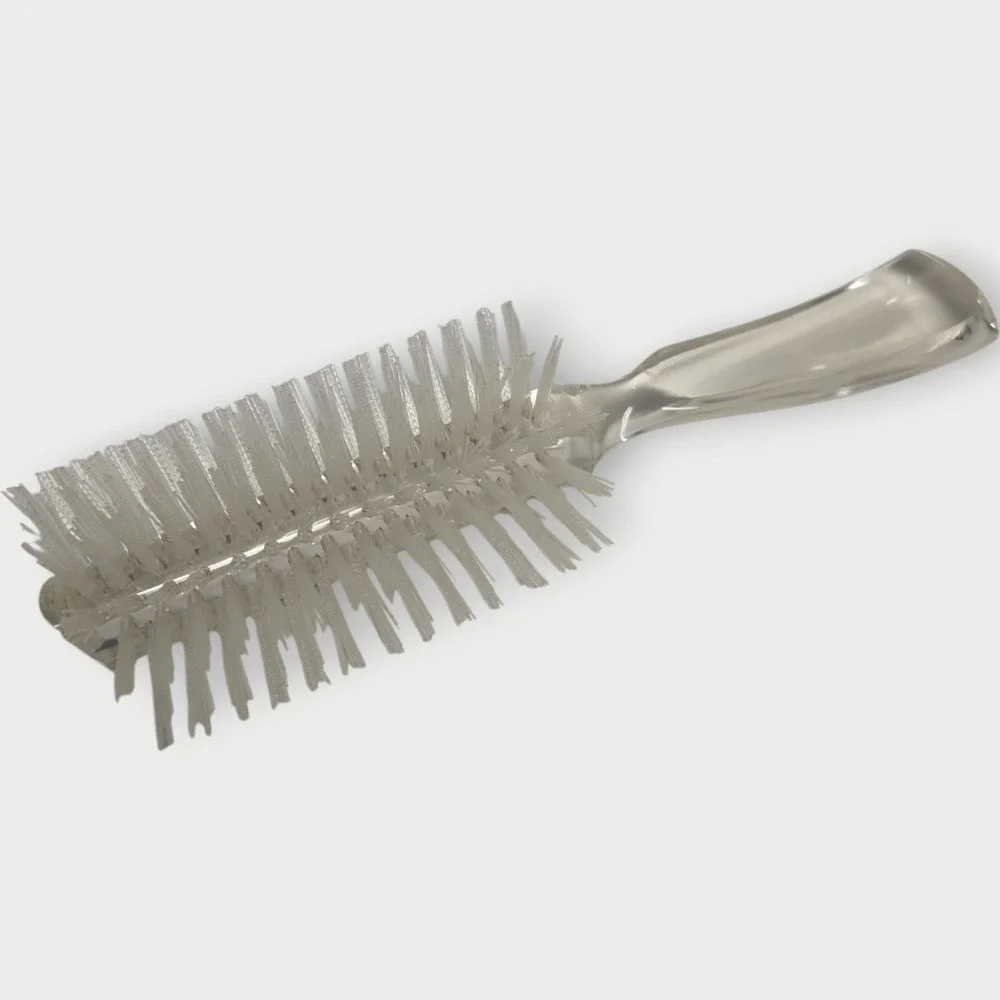 VINTAGE CLEAR Stanley Commander Hairbrush Original Professional Styling Brush